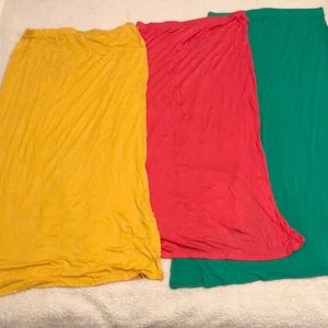 Lot of 3 maxi skirts
